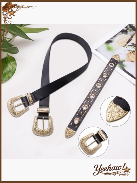 Bling Rhinestone Belt Crystal Diamond Studded PU Leather for Jeans Dress main image 5